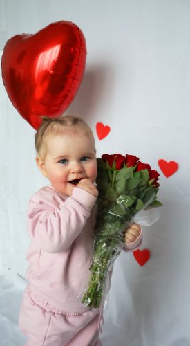 Valentijn baby fotoshoot